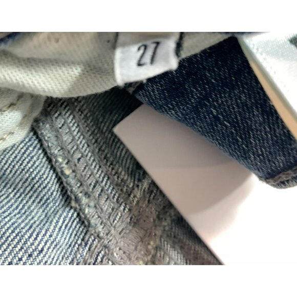 NWT Edwin Women's Elin Crop Straight Jeans Ambition Size 27 Cotton Denim Blue - Picture 7 of 7